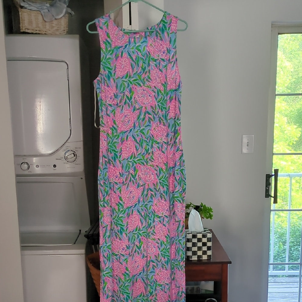 Noella Maxi Dress Frenchie Blue Turtle In Love